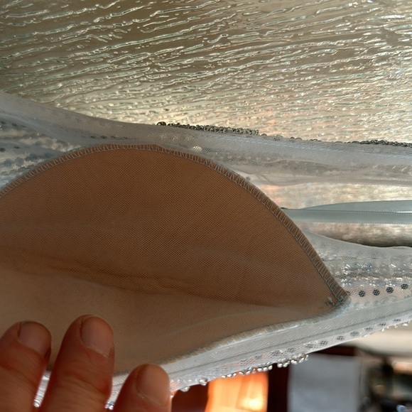 Mac Duggal EMBELLISHED ILLUSION SLEEVELESS PEPLUM GOWN size 8 $598 - Picture 9 of 12